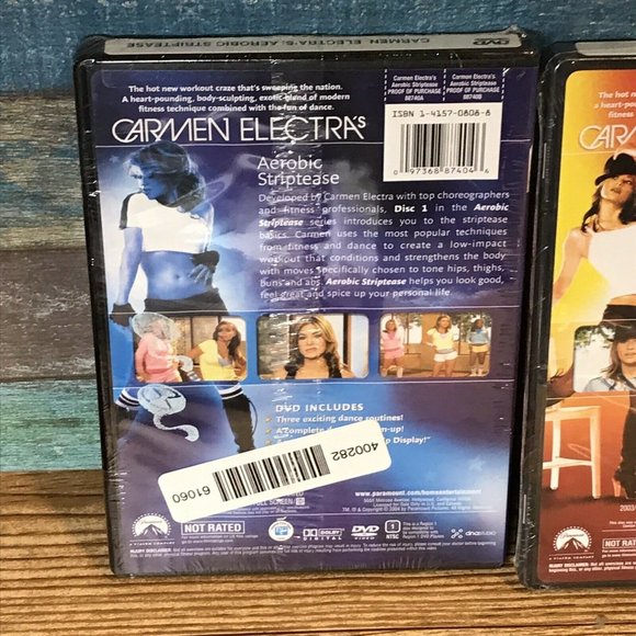 Carmen Electra’s Advanced &Aerobic Striptease,Lap Dance & Hip Hop Lot of 3 DVDS - Picture 5 of 7